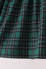 Forest Plaid Smocked Pants Set