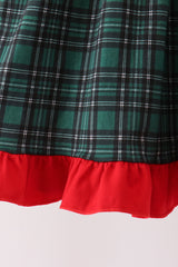 Forest Plaid Smocked Dress