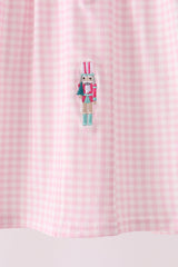 Pink Nutcracker Smocked Ruffle Dress