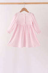 Pink Nutcracker Smocked Ruffle Dress