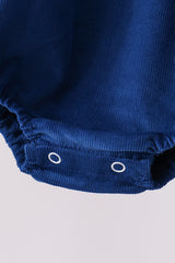 Blue corduroy Nativity Embroidery Bubble