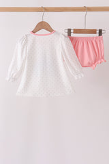 Pink Castle Applique Bloomer Set