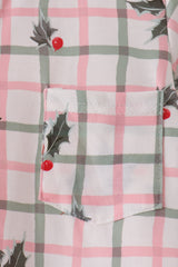Red Holly Button Down Shirt