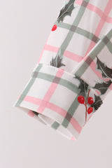 Red Holly Button Down Shirt
