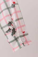 Red Holly Button Down Shirt