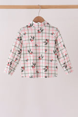 Red Holly Button Down Shirt