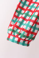 Red Bow Gingham Mom Dress