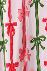 Pink Bow Bamboo Mom Dress