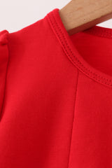 Red Reindeer French Knot Bloomer Set