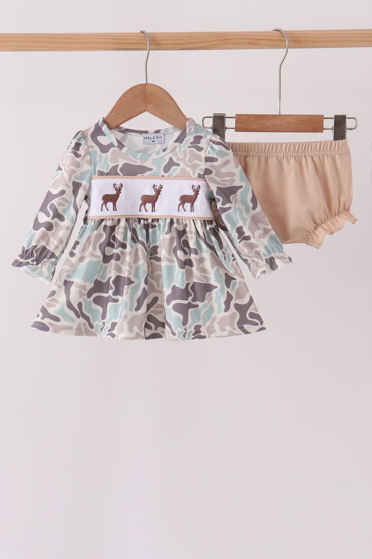 Hunting Deer Embroidery Bloomer Set