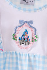 Blue Castle Embroidery Ruffle Bubble