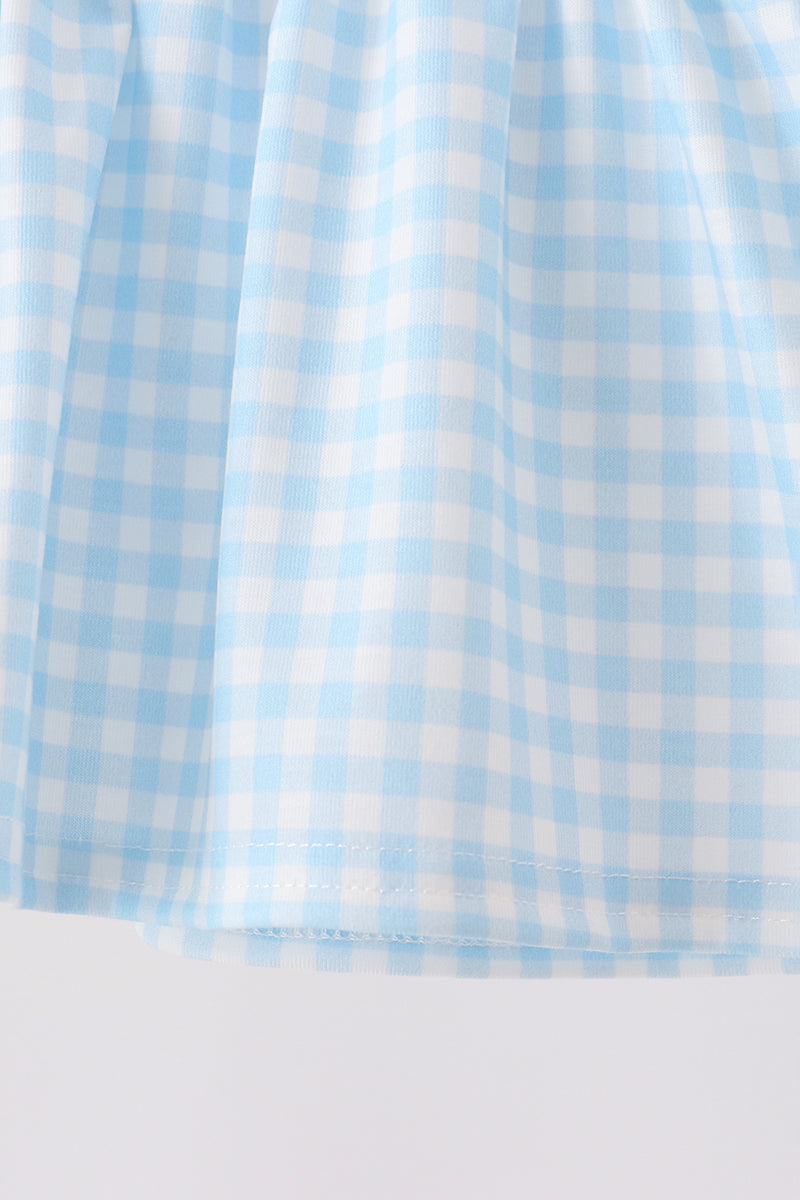 Blue Castle Embroidery Ruffle Bloomer Set