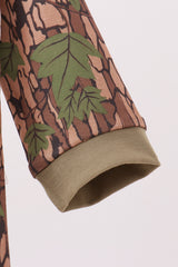 Camouflage Moose Embroidery Romper