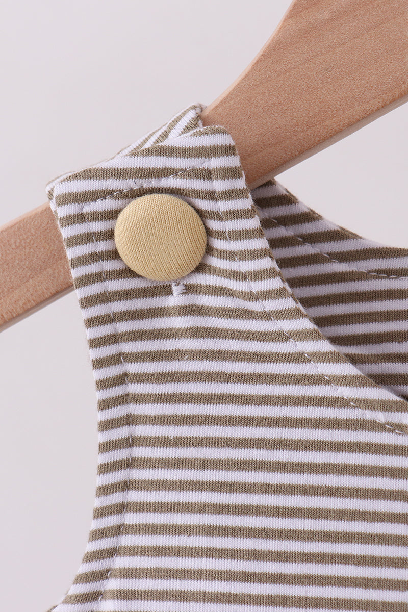 Sage duck embroidery stripe jonjon