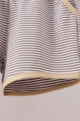 Sage duck embroidery shorts set