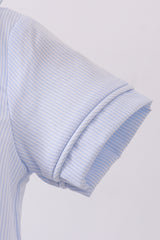 Blue duck embroidery stripe bubble