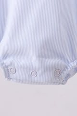 Blue duck embroidery stripe bubble