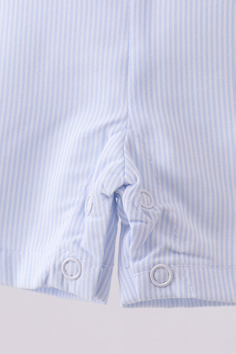 Blue duck embroidery stripe boy jonjon