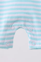 Blue octopus embroidery stripe jonjon