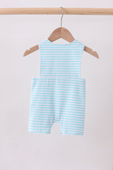 Blue octopus embroidery stripe jonjon