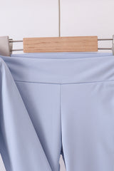 Blue active  flare pants set