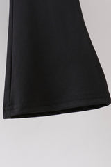 Black active  flare pants set