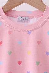 Pink heart top