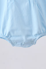 Blue cross embroidery bubble