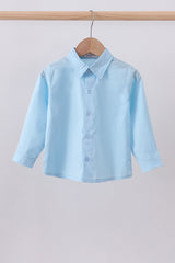 Blue button down shirt