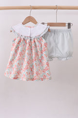 Floral I love my mom embroidery bloomer set