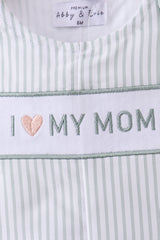 Blue stripe I love my mom jonjon