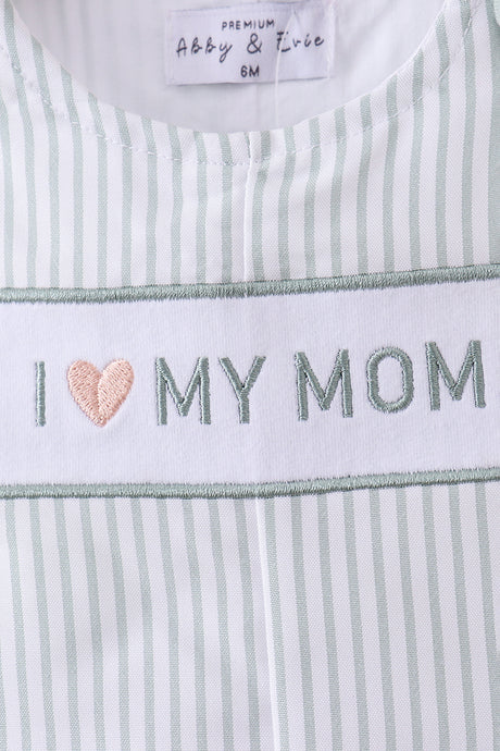 Blue stripe I love my mom jonjon