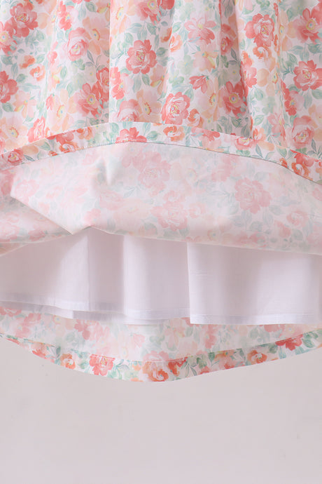 Floral I love my mom embroidery dress