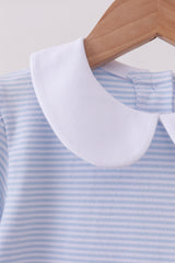 Blue School Applique Dress