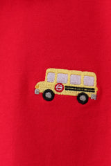 Red School Bus Pocket Polo Shirt