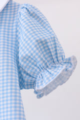 Blue Apple Smocked Dress
