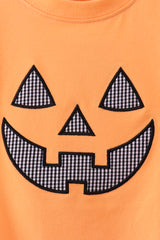 Orange Jack-O-Lantern Shorts Set