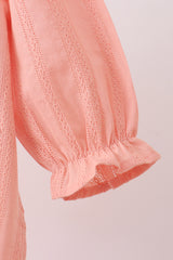 Pumpkin Jacquard embroidery pocket bubble