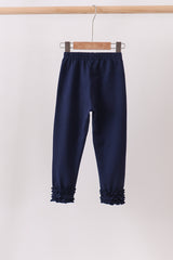 Navy icing ruffle pants