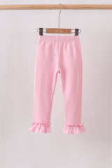 Pink ruffle pants