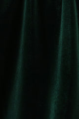 Forest velvet Ruffle Dress