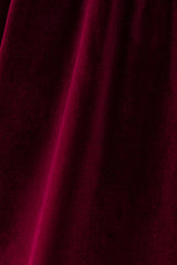 Maroon velvet ruffle dress