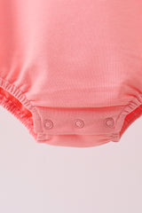 Pink Floral Bow Embroidery Bubble
