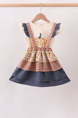 Pumpkin Floral Ruffle 2pc Set