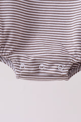 Teal hunting embroidery stripe bubble