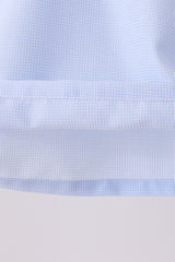 Blue turkey embroidery shorts set