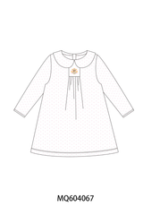 Pink dot turkey embroidery dress