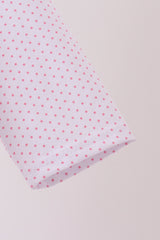 Pink dot turkey embroidery dress
