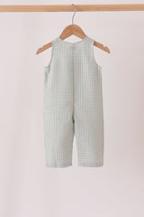 Beige turkey embroidery gingham jonjon