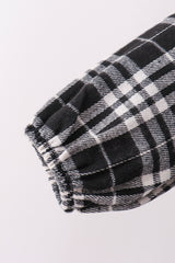 Black&white plaid dress